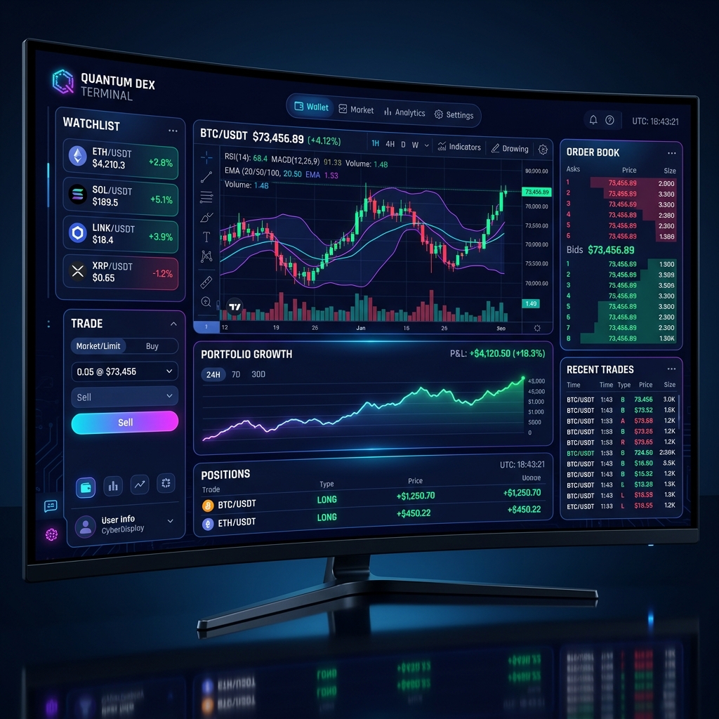 Weecomi Trading Terminal Mockup